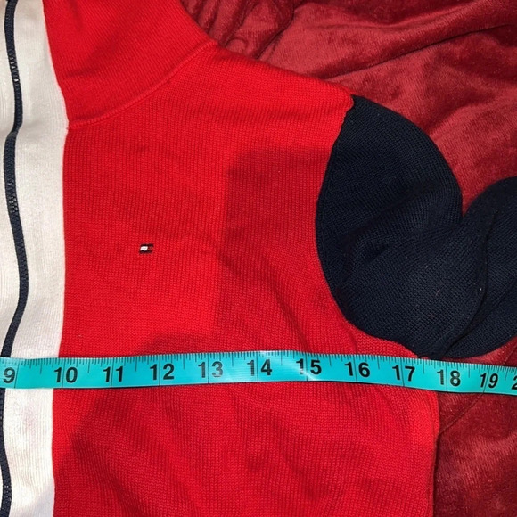 Tommy Hilfiger fill zipper knit  multi color unisex jacket sweater Sz S - Picture 6 of 13